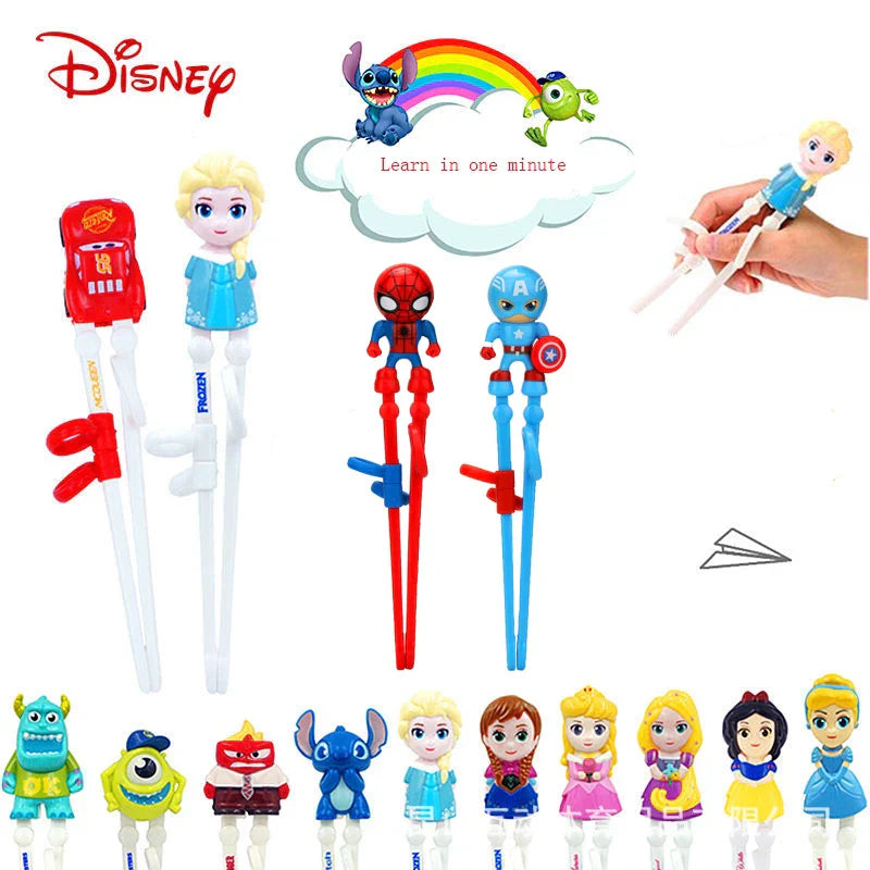 Disney Princess Kids Feeding Frozen Elsa Chopsticks Marvel
