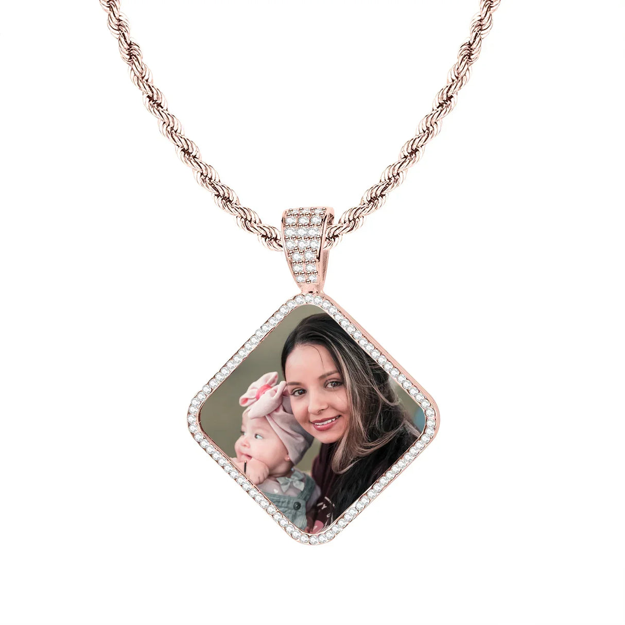 Custom Photo Pendant Necklace Personalized Hip Hop Jewelry