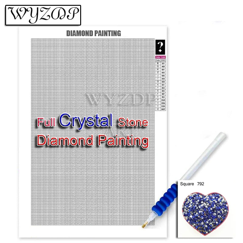 Full Crystal Diamond Painting Kit Mosaic Embroidery Resin
