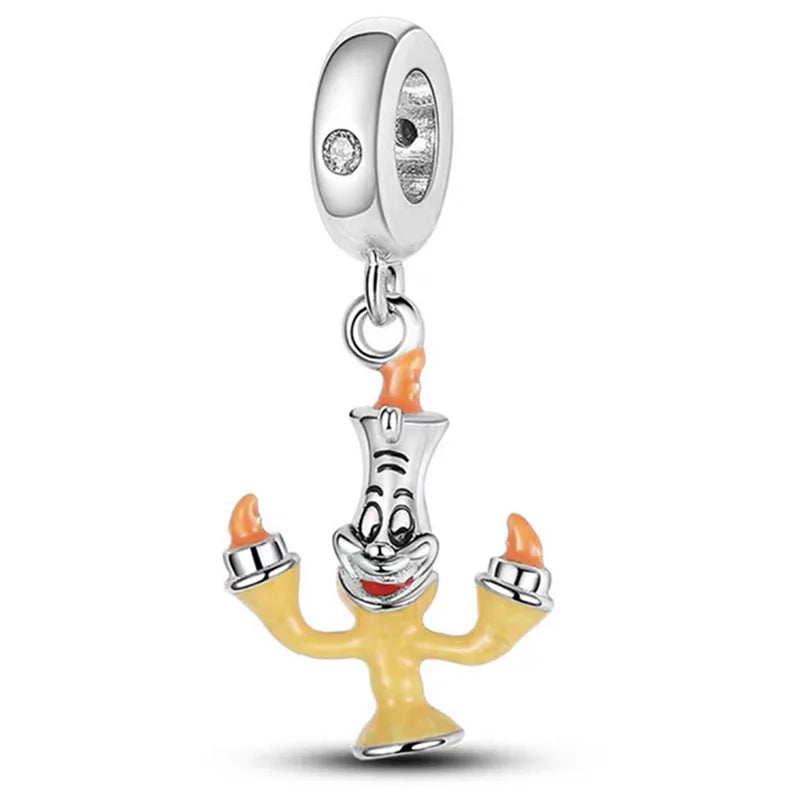 Fit Pandora Beauty and The Beast Charms Bracelet