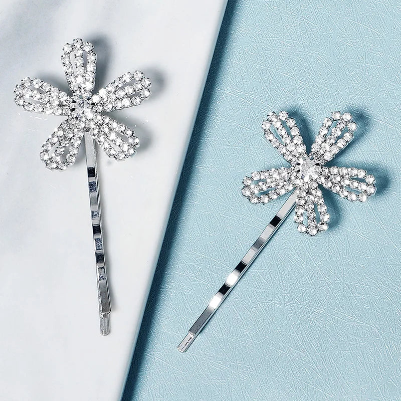 Miallo Fashion Rhinestone Hair Clips for Women Girls