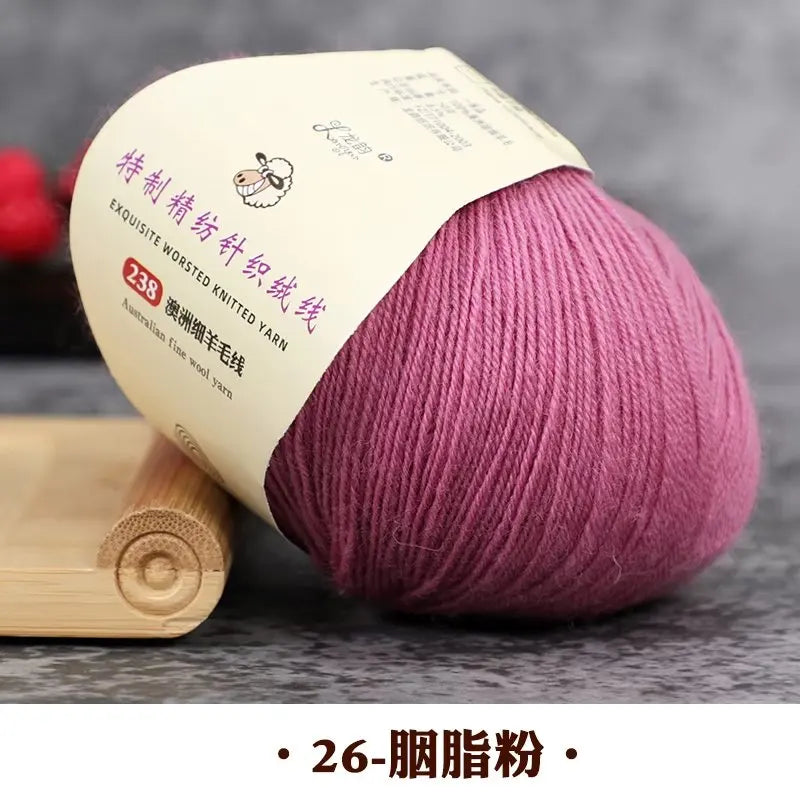 50g 100% Merino Wool Yarn Thin Yarn Soft