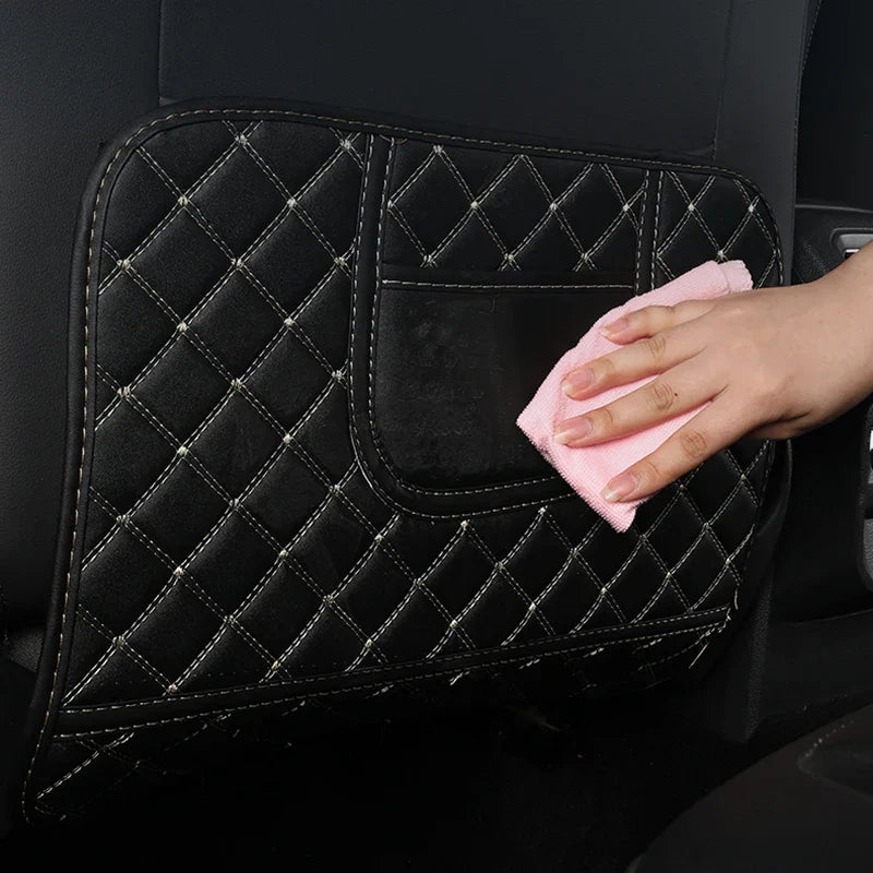 PU Leather Car Storage Bag Anti-dirty Seat Back