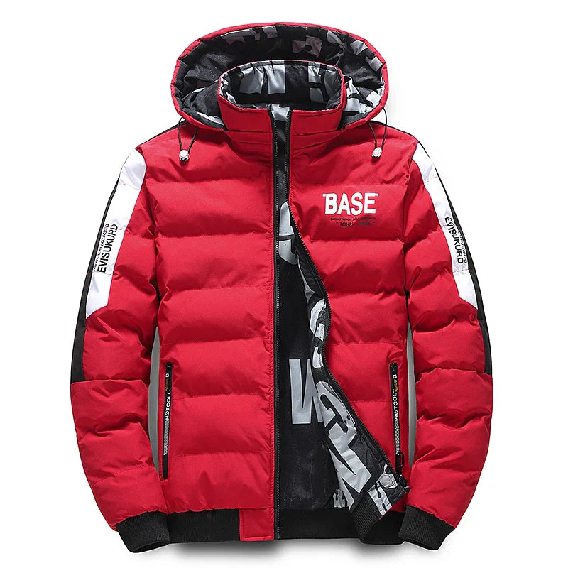 Men Autumn Winter Cotton Jacket Warm Comfortable Padded