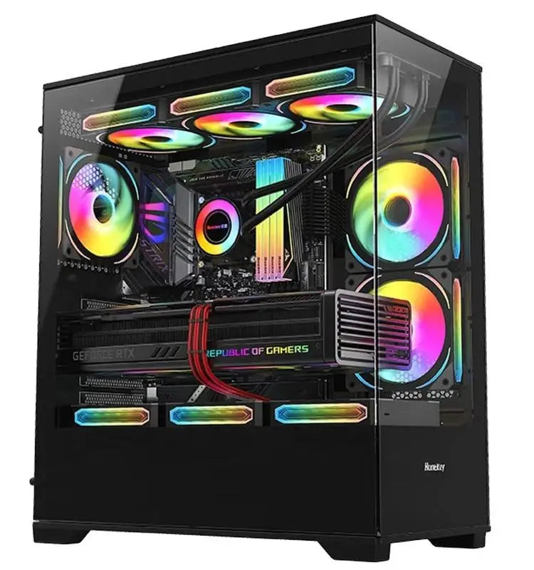 Popular Tempered Glass ATX Smart Case Desktop Cabinet