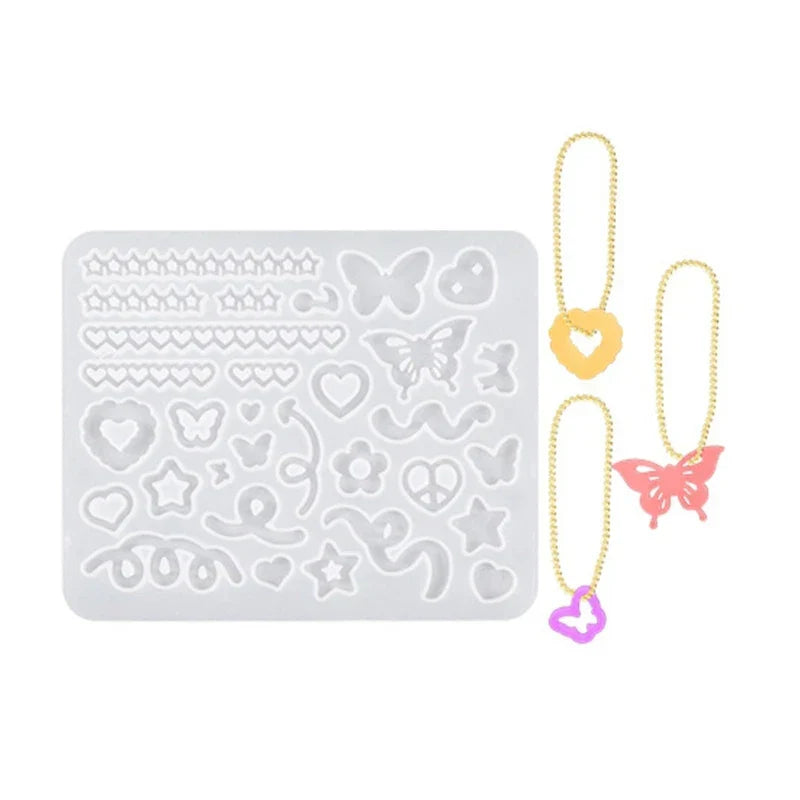 DIY Various Shapes Shaker Filler Silicone Mold Star