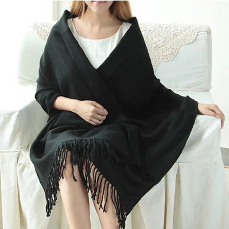 Winter Female Lattice Imitation Cashmere Scarf Autumn And