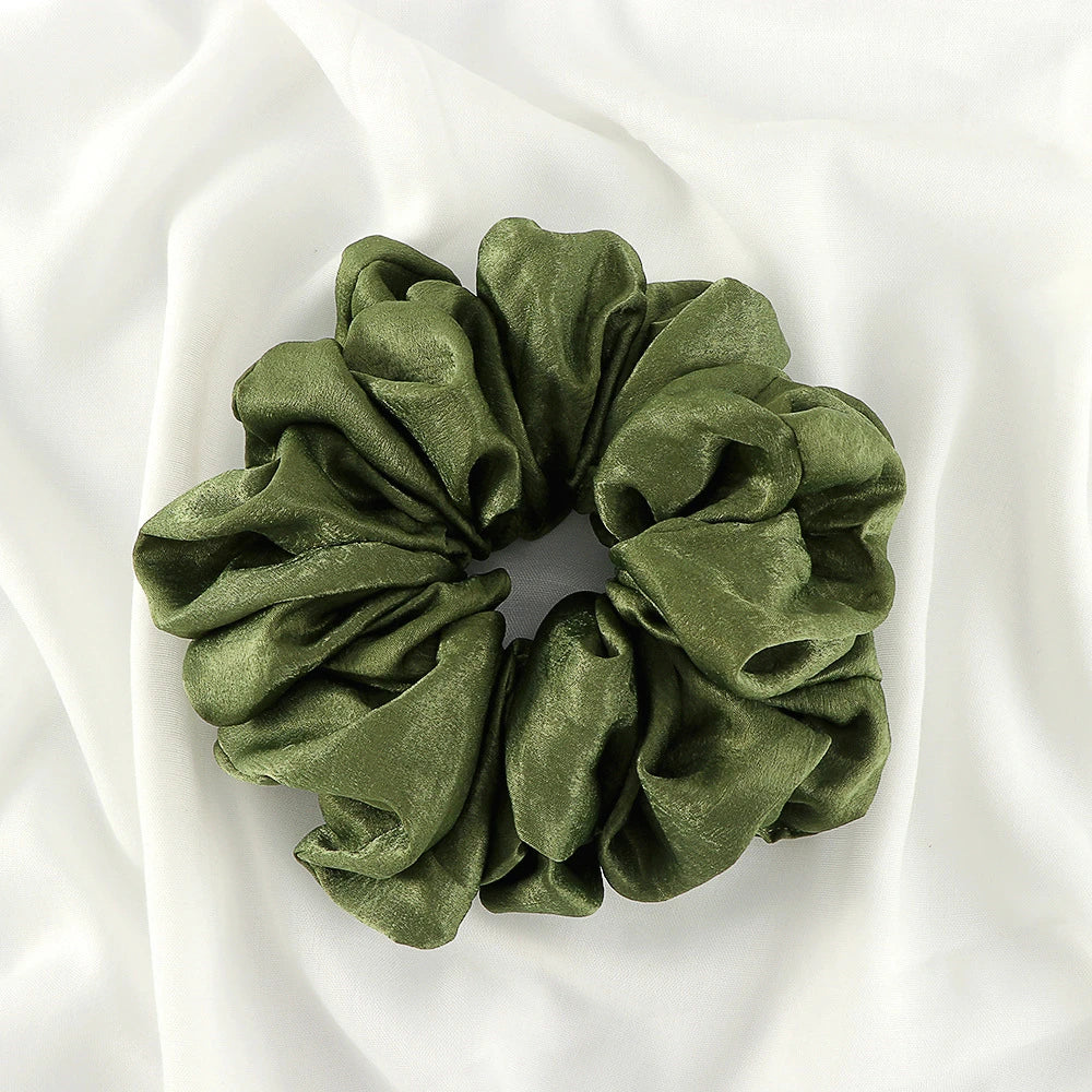 Big Size Shiny Chiffon Scrunchies for Muslim Women