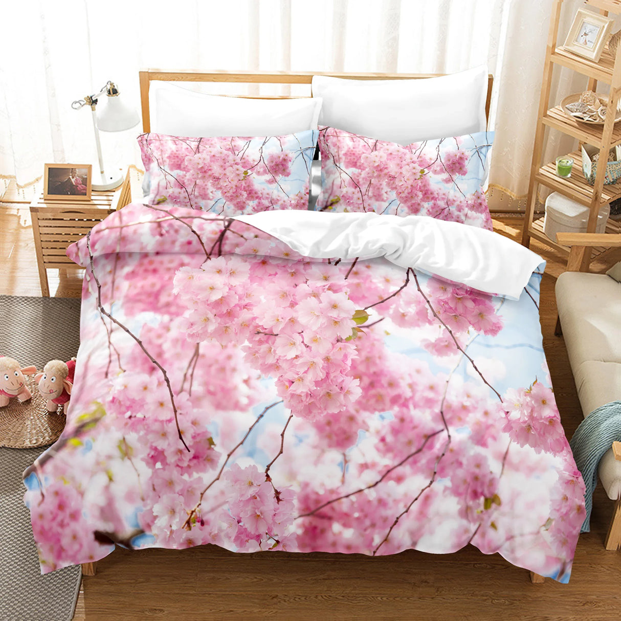 Red Rose Bedding Set Quilt Duvet Cover Comforter