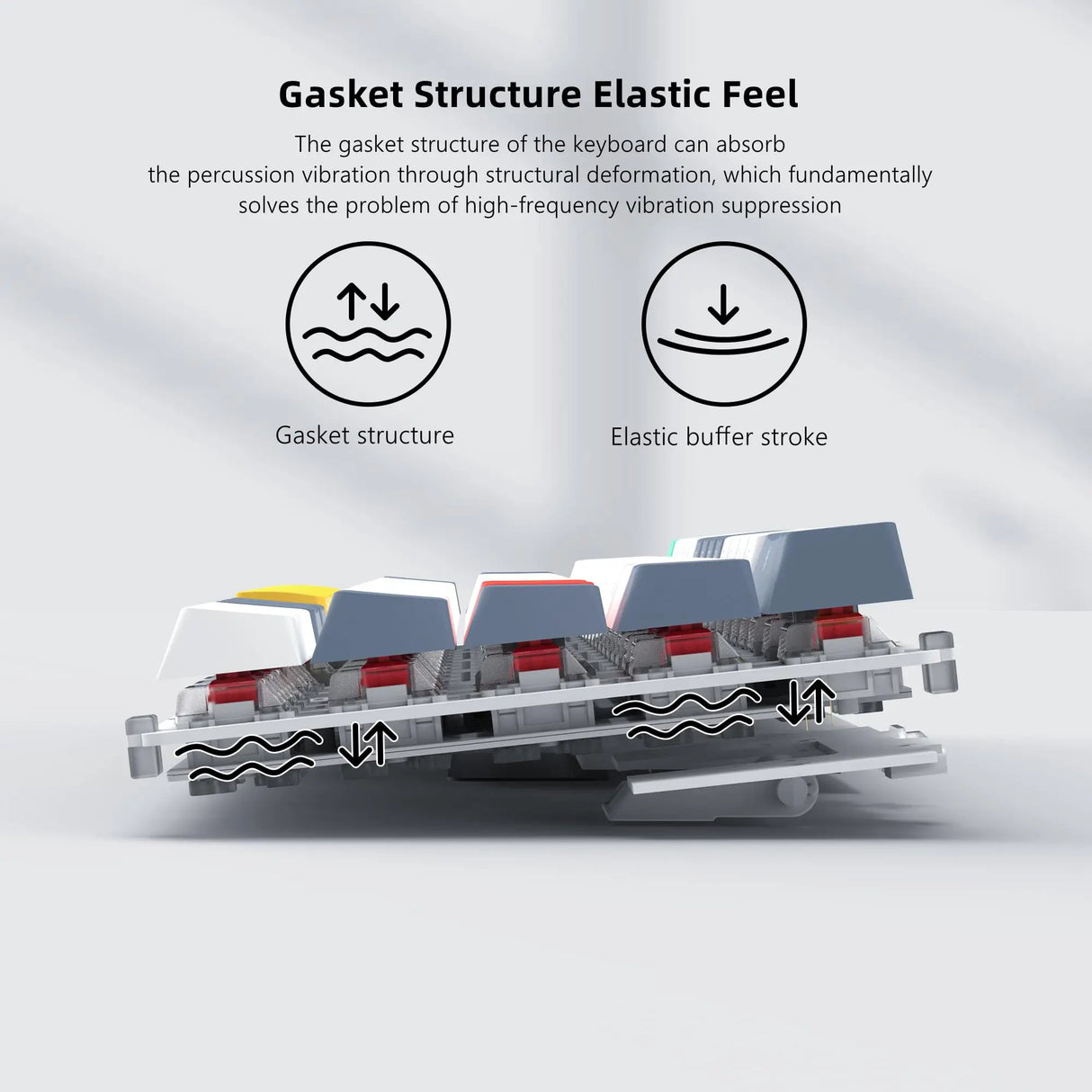 womier Hot Swappable Mechanical Keyboard Gasket Mounted Gamer