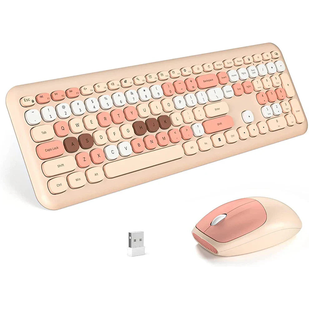 Wireless Keyboard Mouse Combo 2.4G Compact Keyboard and