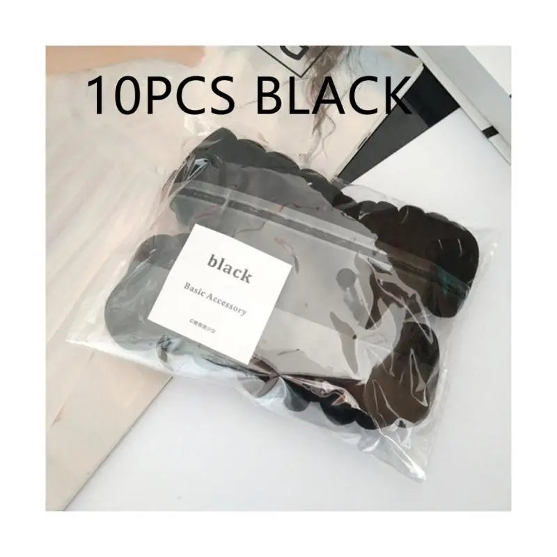 10Pcs Elastic Rubber Band Seamless Gradient Hair Rope