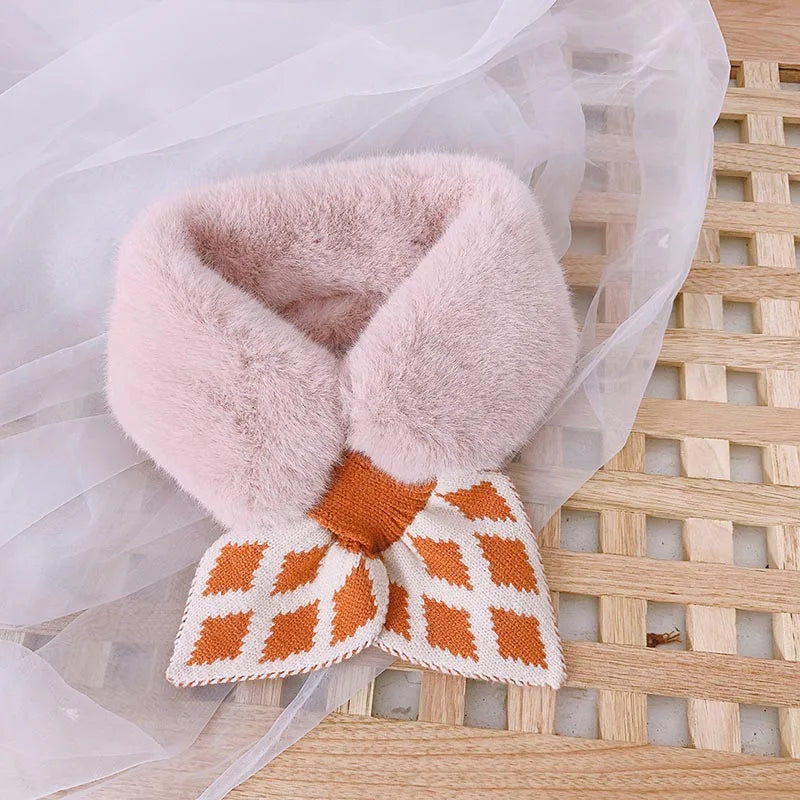 New Soft Plush Baby Girl Scarf Winter Cute