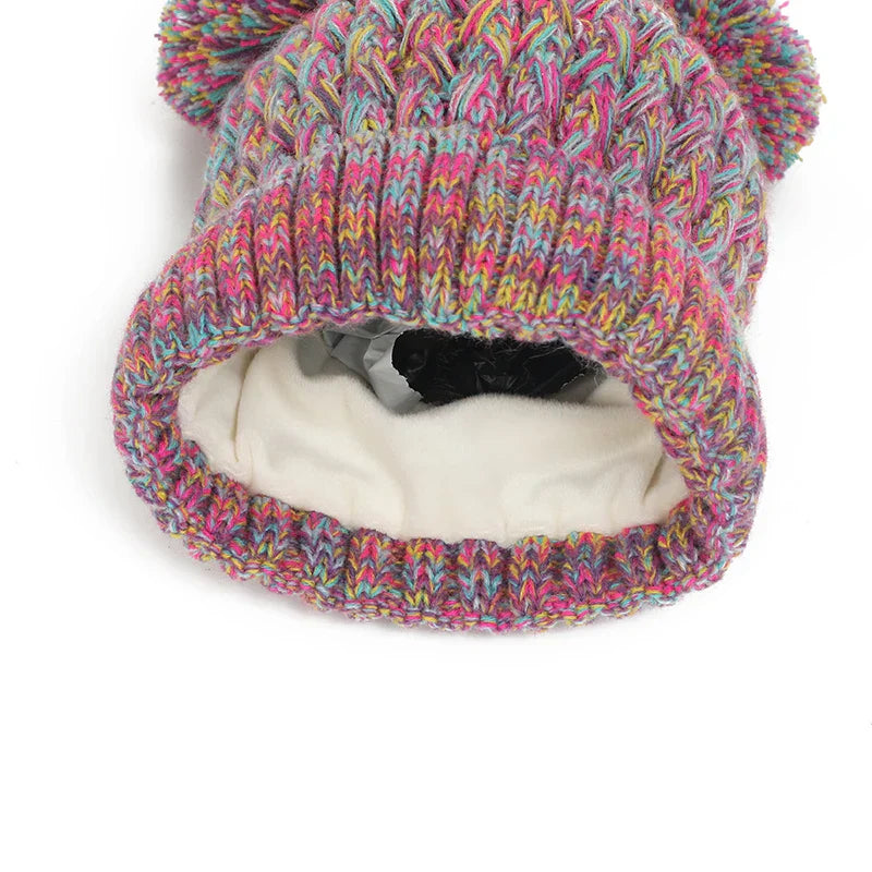 Imitation Cashmere Winter Baby Hat Gloves Scarf Set