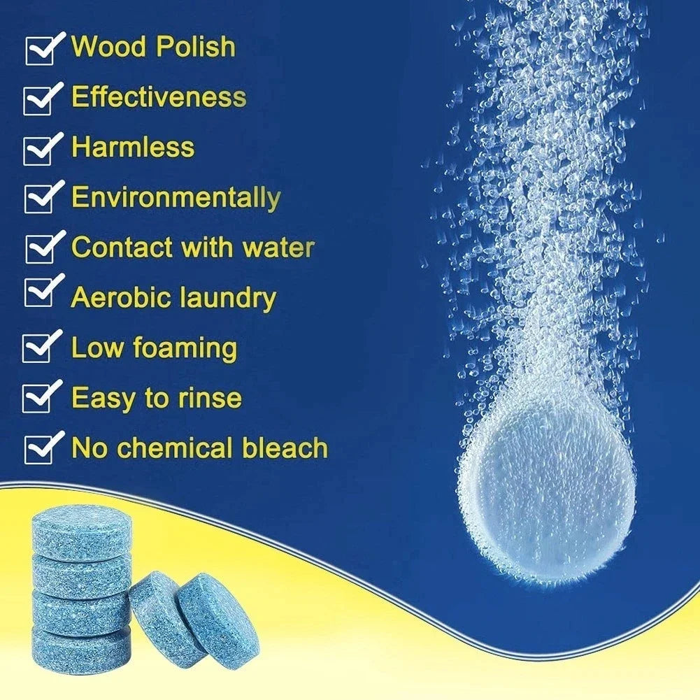 5100pcs Solid Cleaner Car Windscreen Cleaner Effervescent Tablet