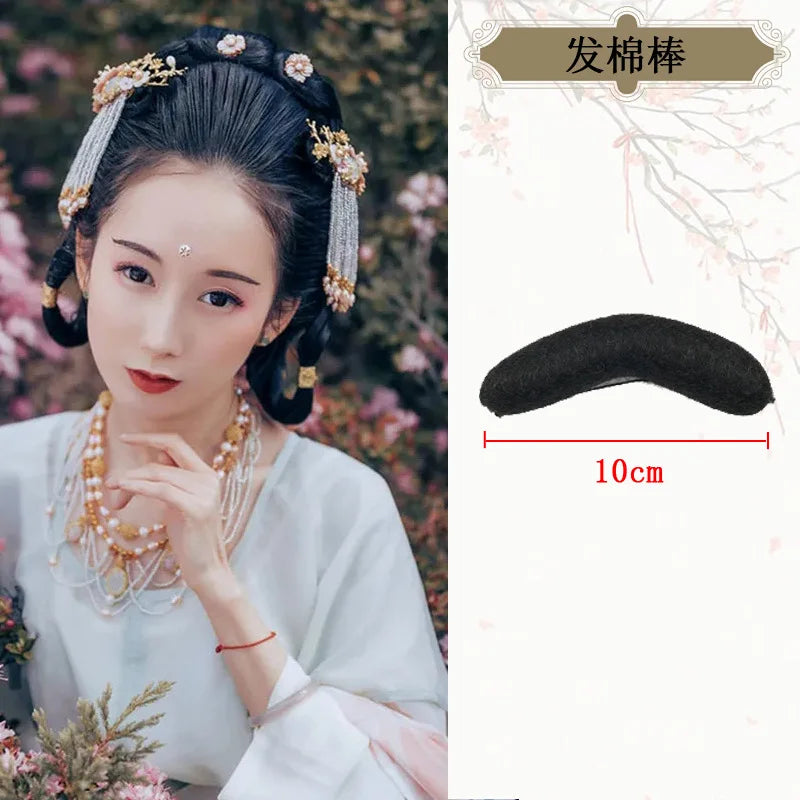 Hanfu Wig Headband Universal Cotton Rod Women Hair