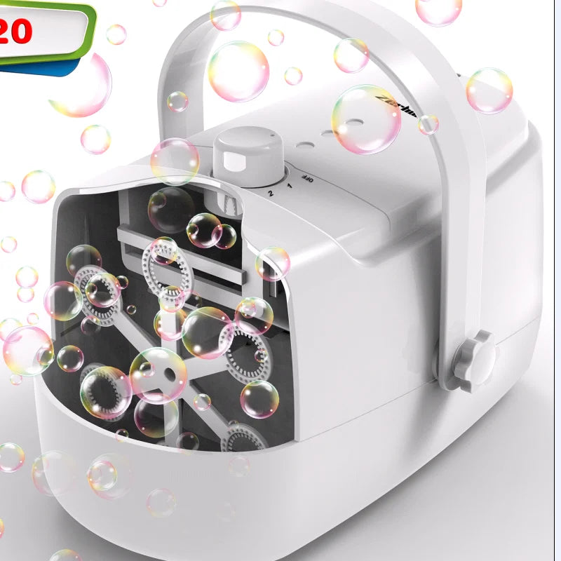 Bubble machine portable fully automatic support plugin or