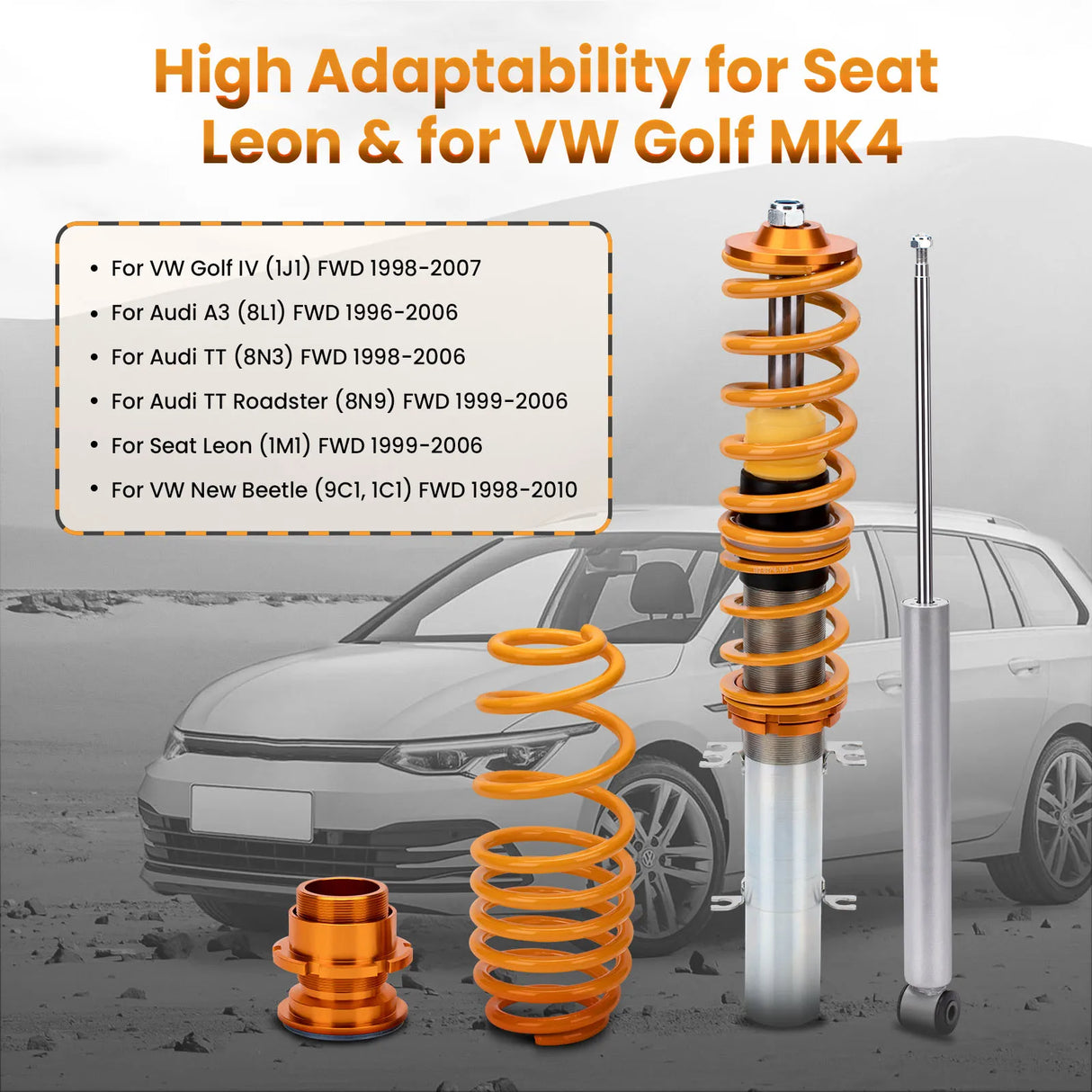 Coilover Struts For VW GOLF GTI JETTA MK4