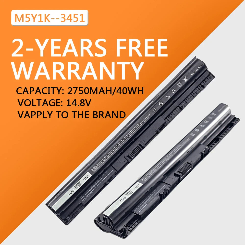 M5Y1K 40Wh 14.8V 2800mAh Laptop Battery K185W For