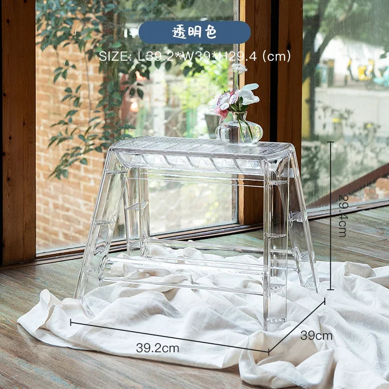 Nordic Light Luxury Ladder chair Folding High Stools