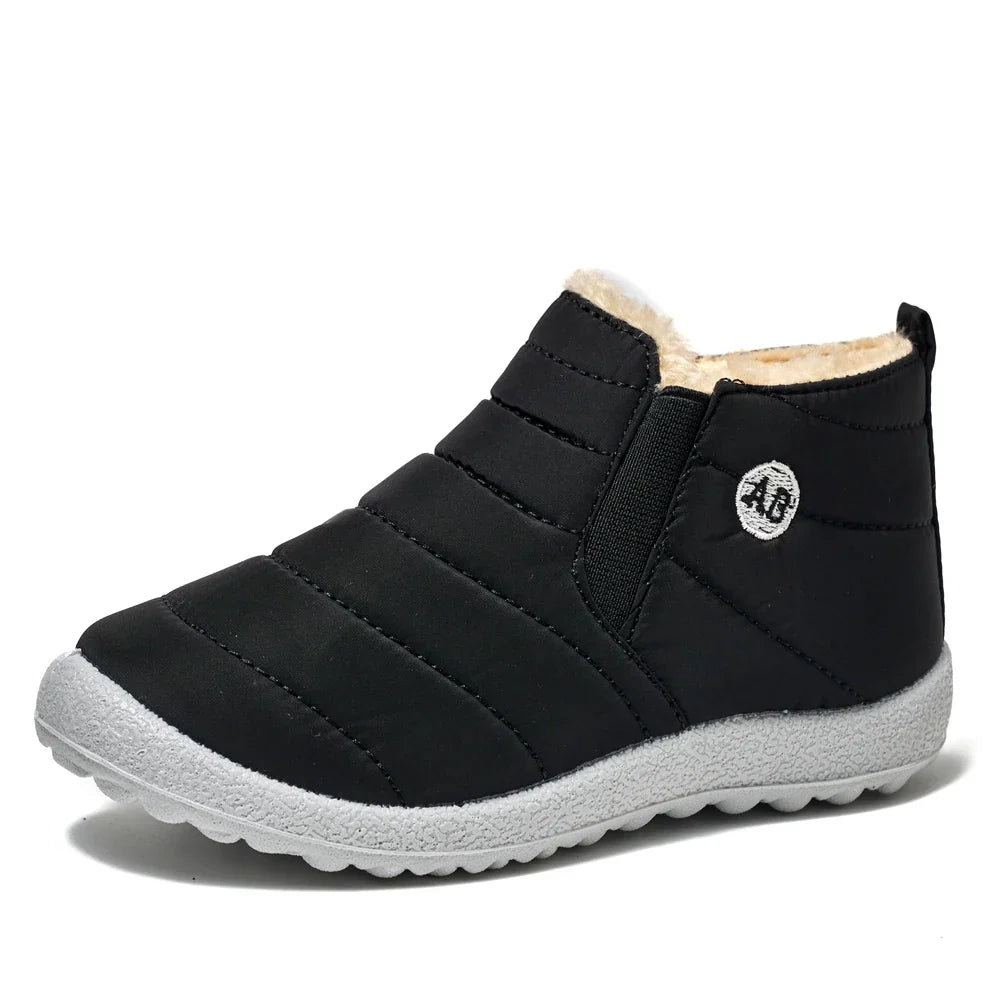 Winter Children's Boots Plush Non-Slip Cotton Shoes Waterproof