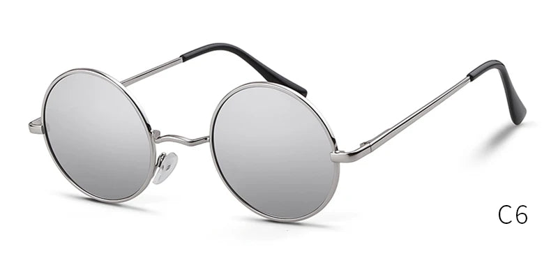 Round Sunglasses Men Polarized UV400 High Quality Brand
