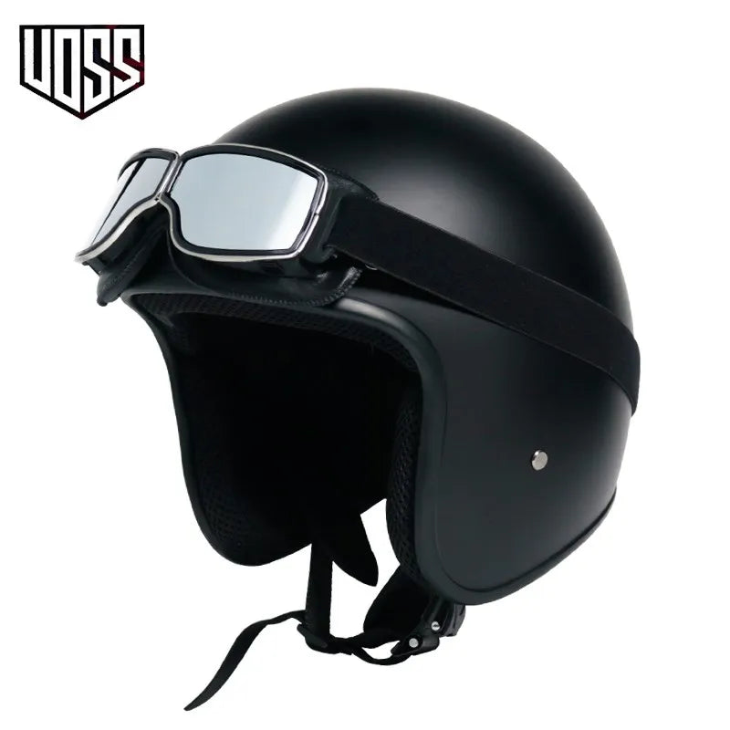 Free Shipping DOT approved retro motorcycle helmet casco 3/4 open face helmet cafe racer helmet chopper helmet capacete