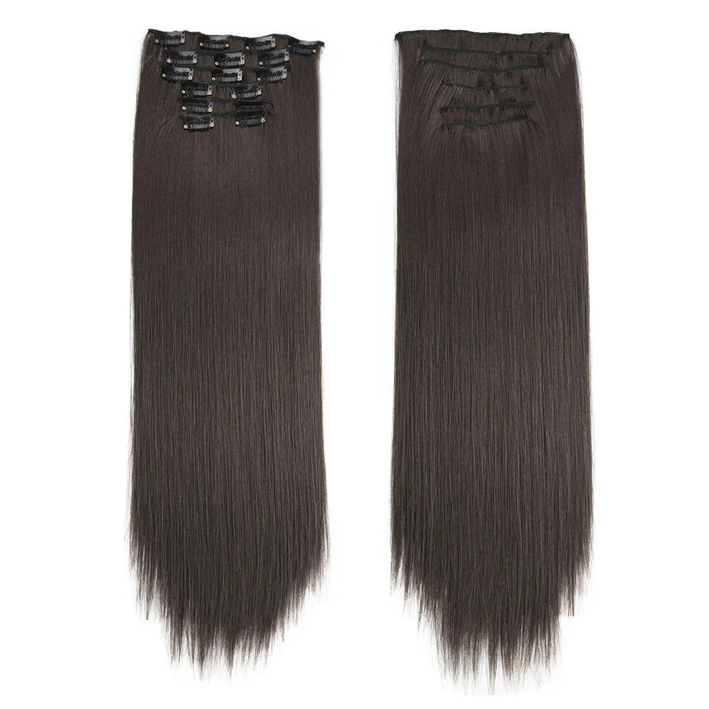 Synthetic Clip in Hair Extensions 6 Pcs/Set 16
