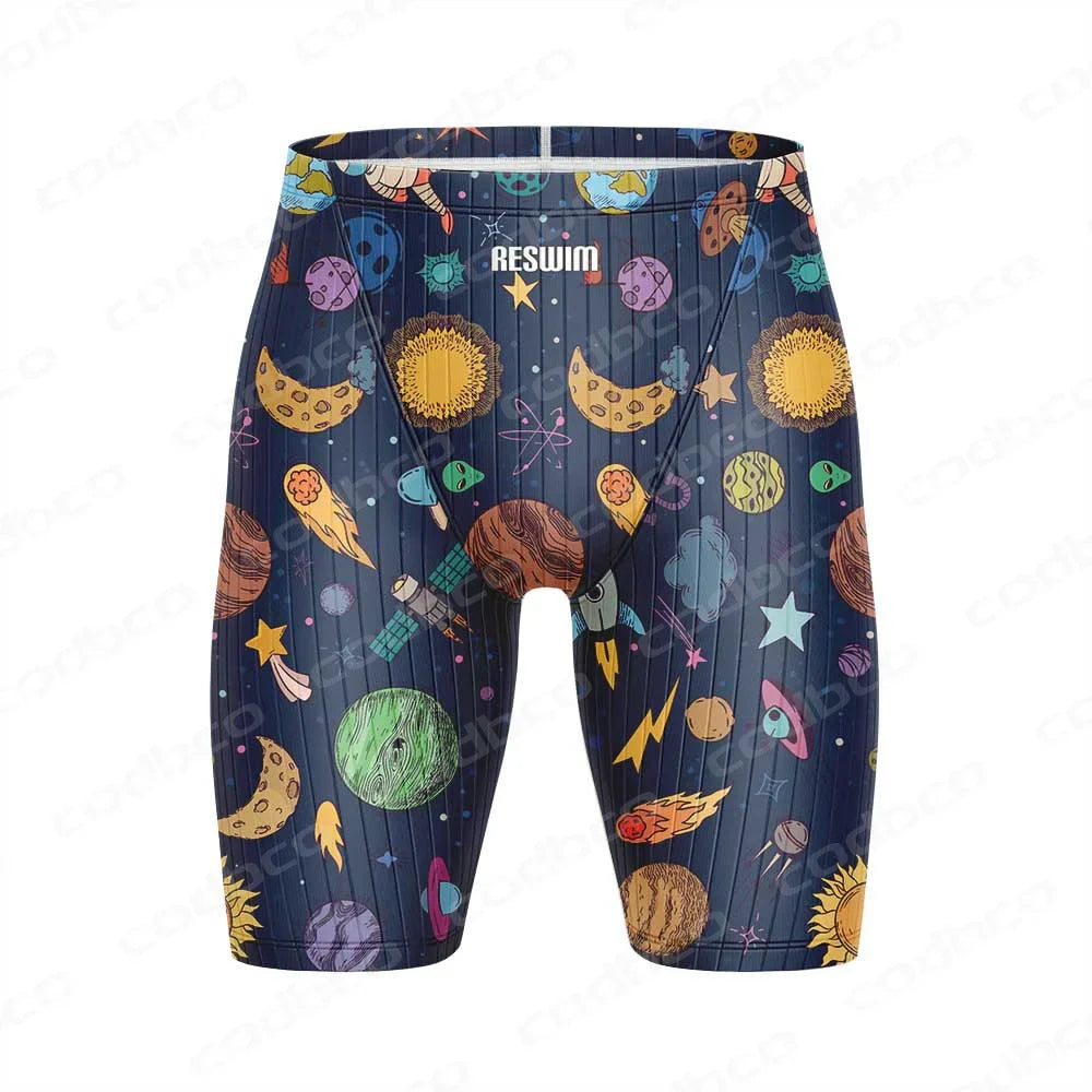 Summer Mens Swimming Tight Shorts Surf Jammers Swimwear
