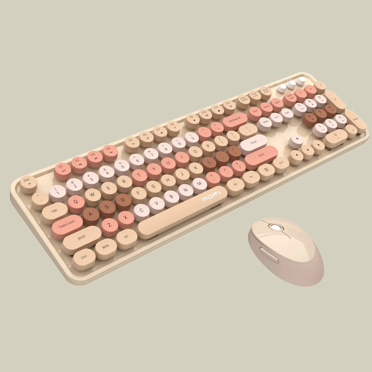 MOFII SWEETWireless Keyboard and Mouse Combo,2.4G Plug and