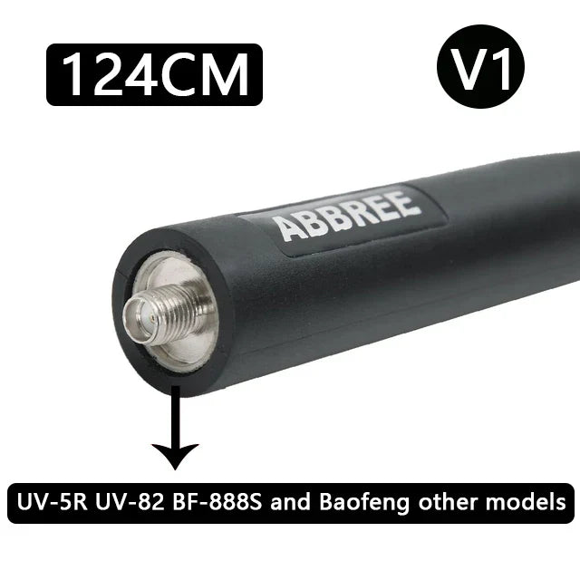 ABBREE Walkie Talkie Foldable CS Tactical Antenna For