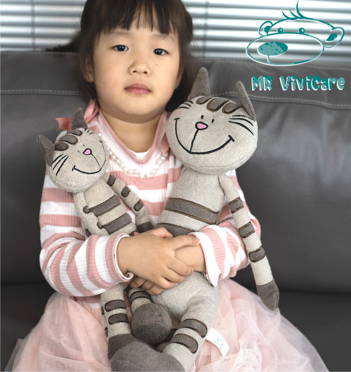 MR ViviCare Cat Plush Toy Small Soft Simulation