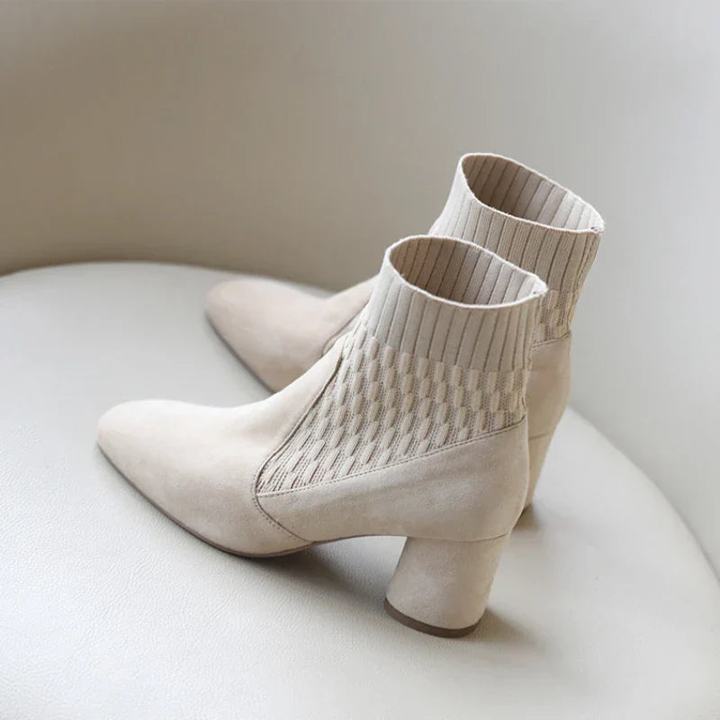 Pointed Ankle Boots Winter Women New Casual Chelsea