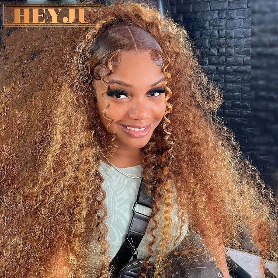 Highlight Wig Human Hair Ombre HD Lace Wig