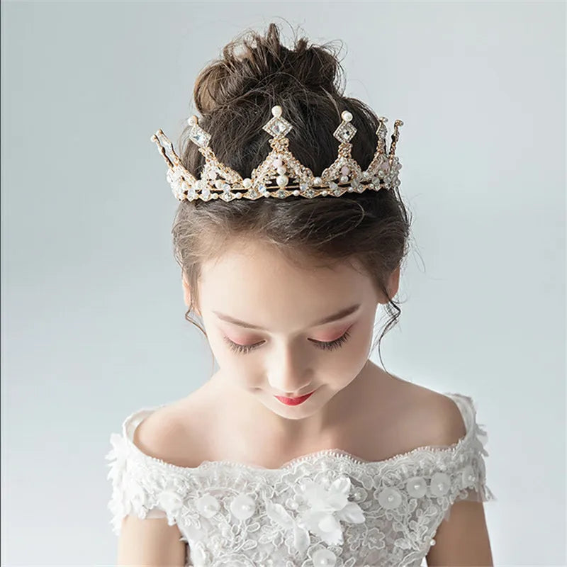 Kids Girls Crystal Tiaras and Crown Headbands Bridal