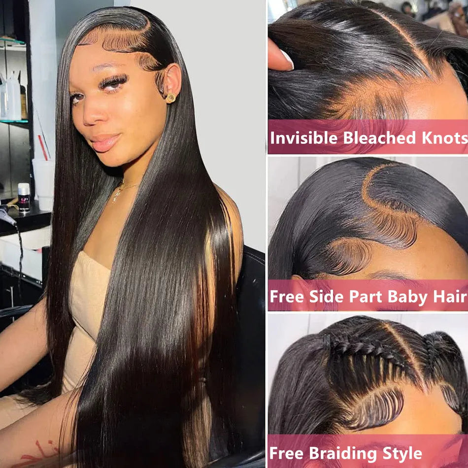 Glueless Wigs Human Hair Lace Frontal Wig Brazilian
