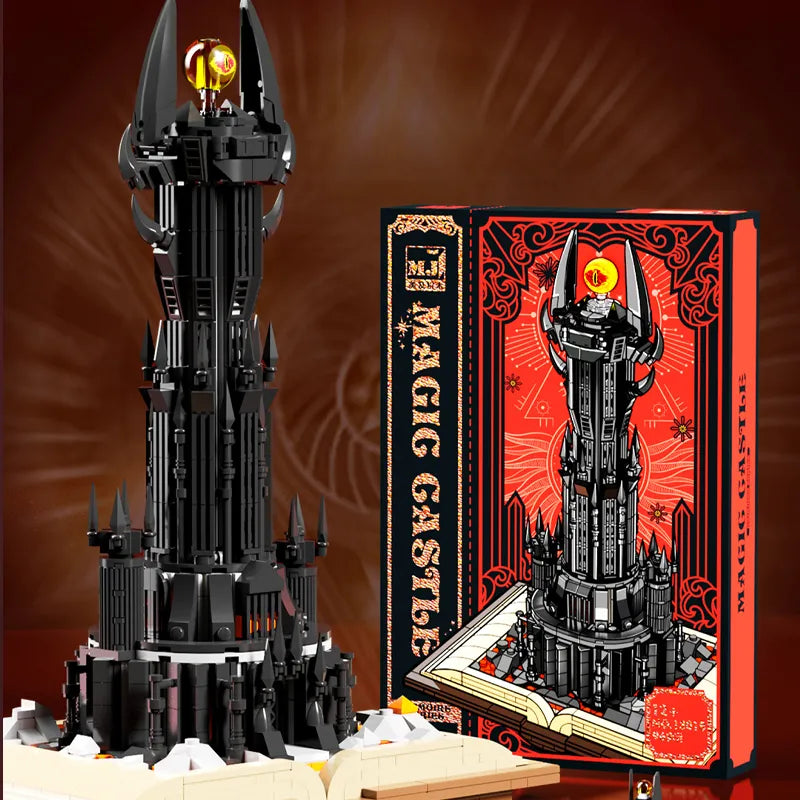 Creative Black Tower Magic Book Building Block Book