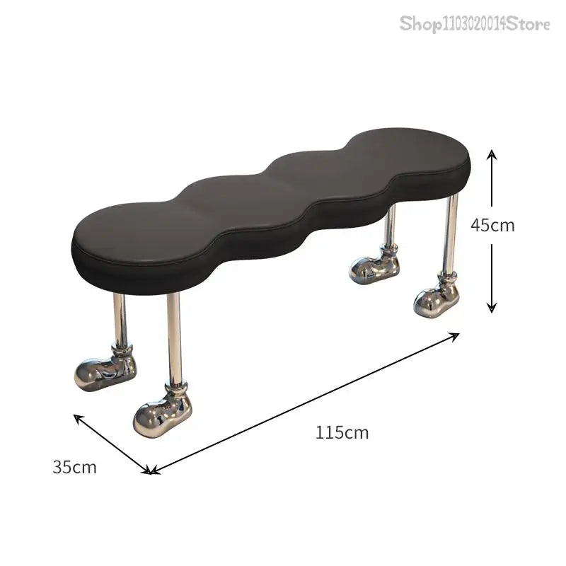 Internet Celebrity French Style Bench Cream Style Stainless