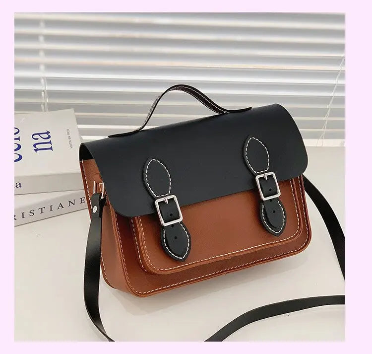 DIY Leather Cambridge Bag Handmade Sewing Women Crossbody
