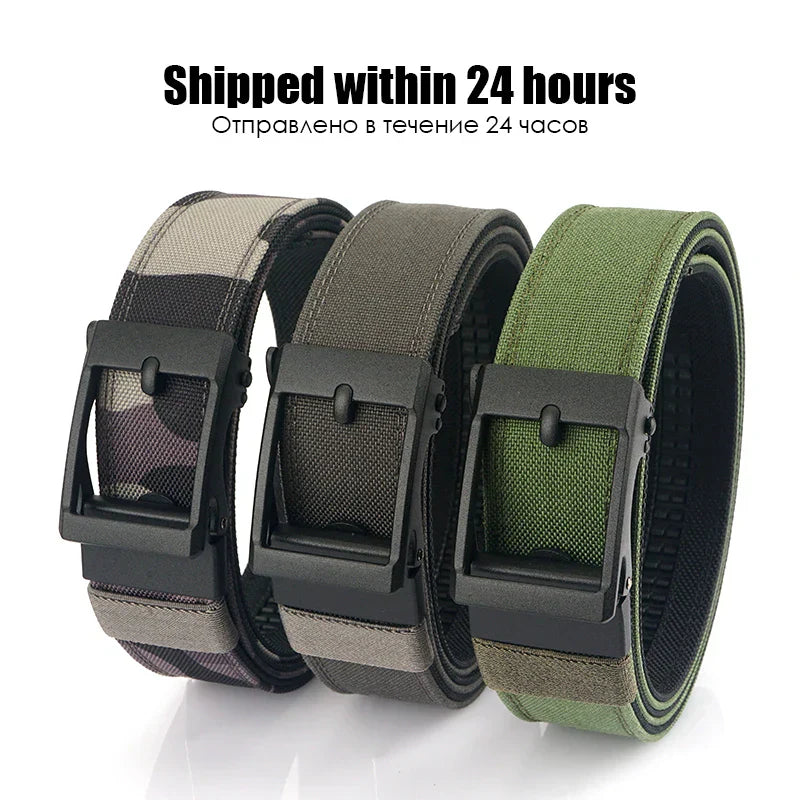 VATLTY New Hard Tactical Belt for Men Metal