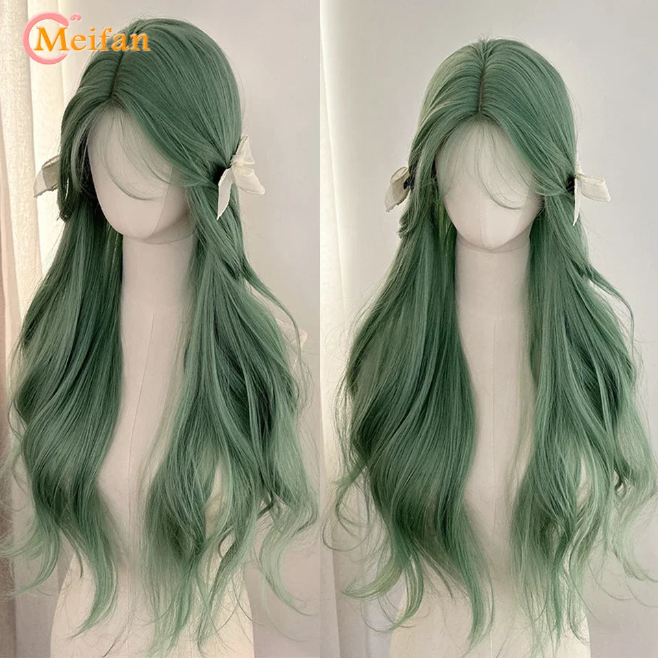 MEIFAN Long Lolita Ombre Harajuku Wig With Bang