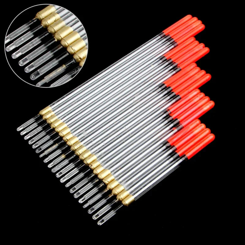 Clear Waggler Fishing Floats Floating Stem Tubes Kits