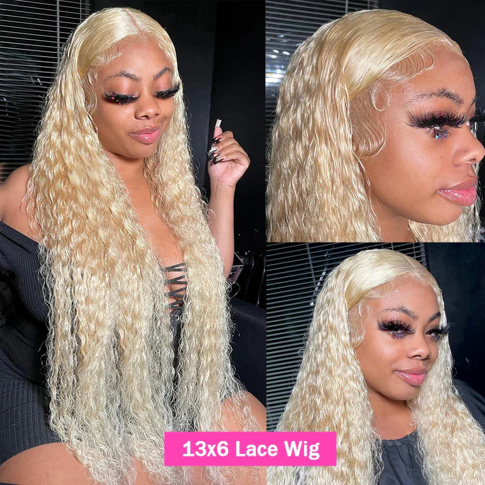 30 38 Inch Honey Blonde 613 Deep Wave13x4