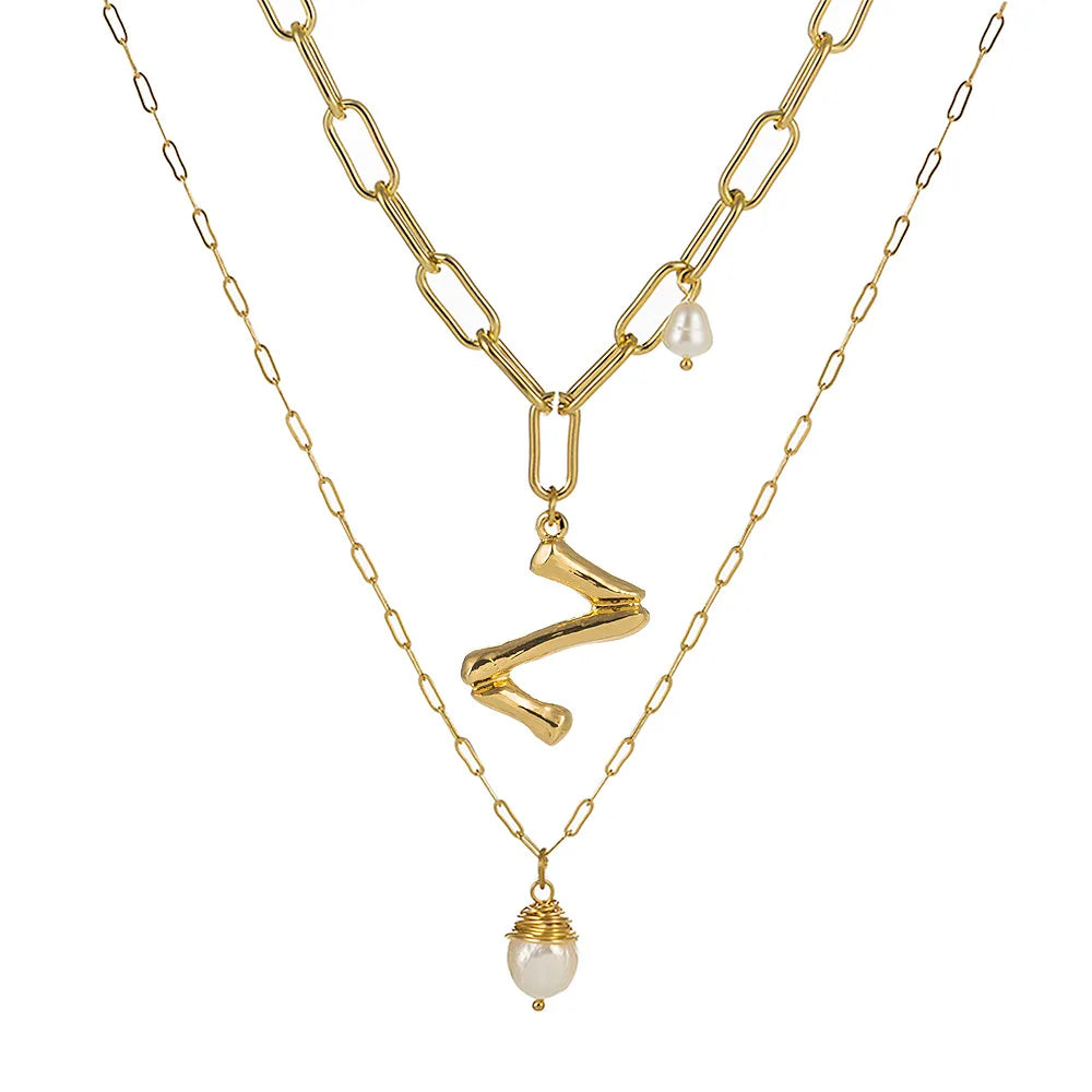 Real Natural Freshwater Baroque Pearl Pendant Necklace