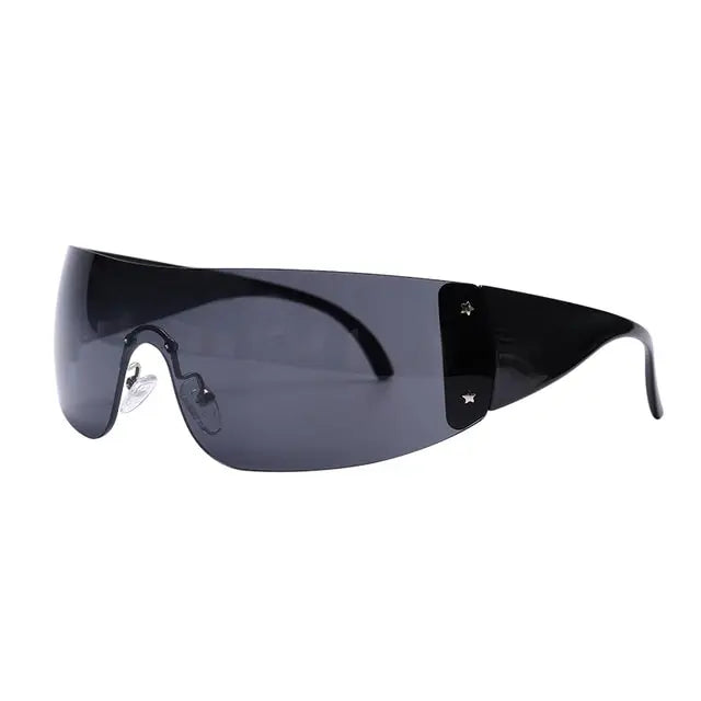 New Punk One Piece Sunglasses 2000 S Women
