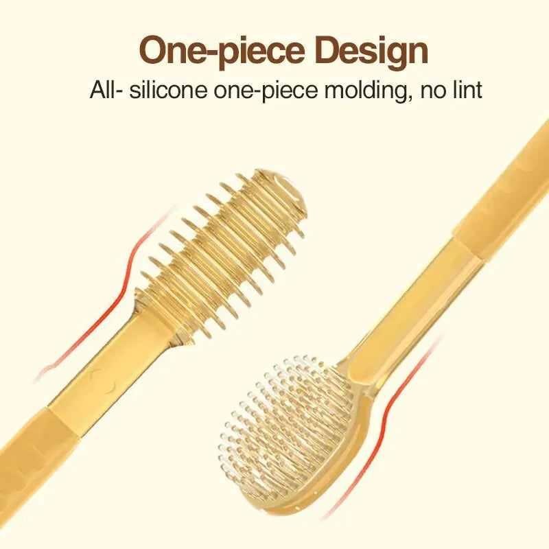 Baby Soft Bristle Toothbrush Silicone Tongue Brush Infant