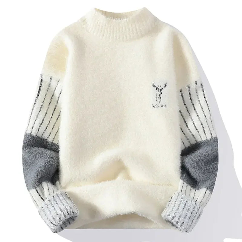 Men's Clothing No Hoodie Knit Sweater Male Pullovers