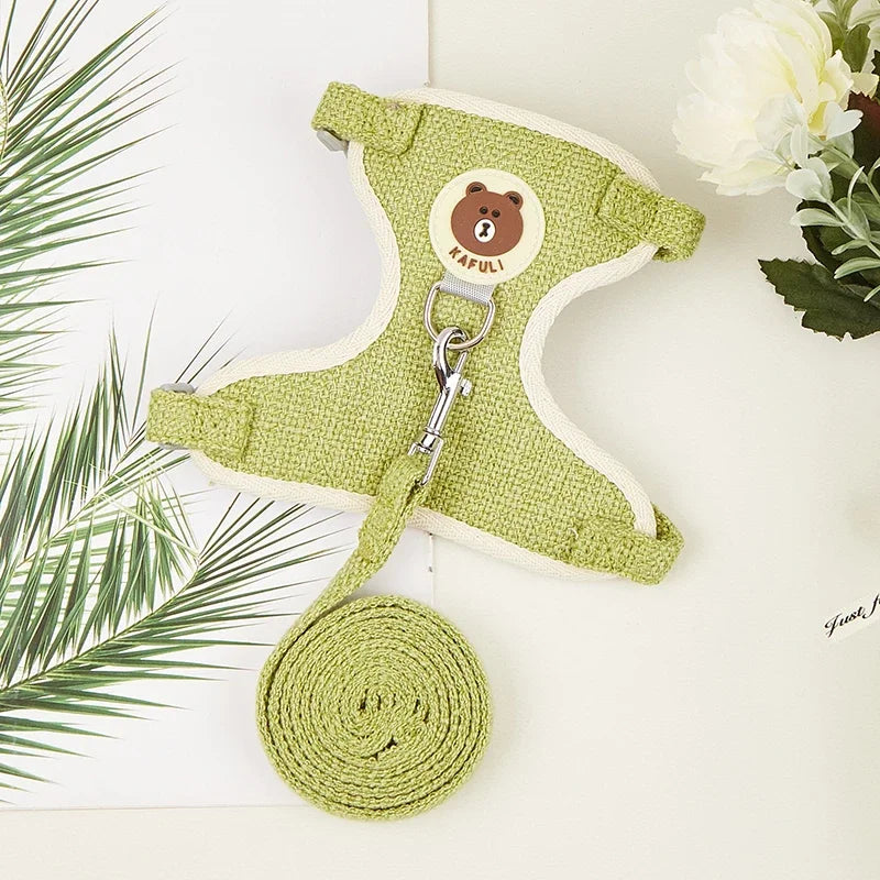 Cute Rabbit Harness Leash Set Bunny Soft Padded