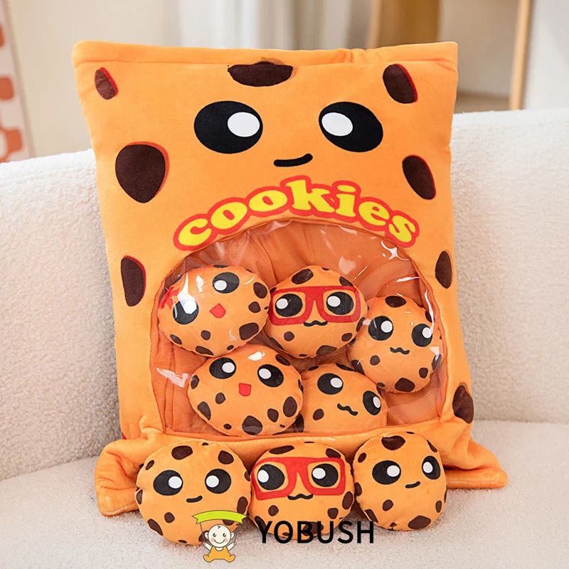 Cartoon Ramen Puff Cookie Bag Bubble Tea Plush