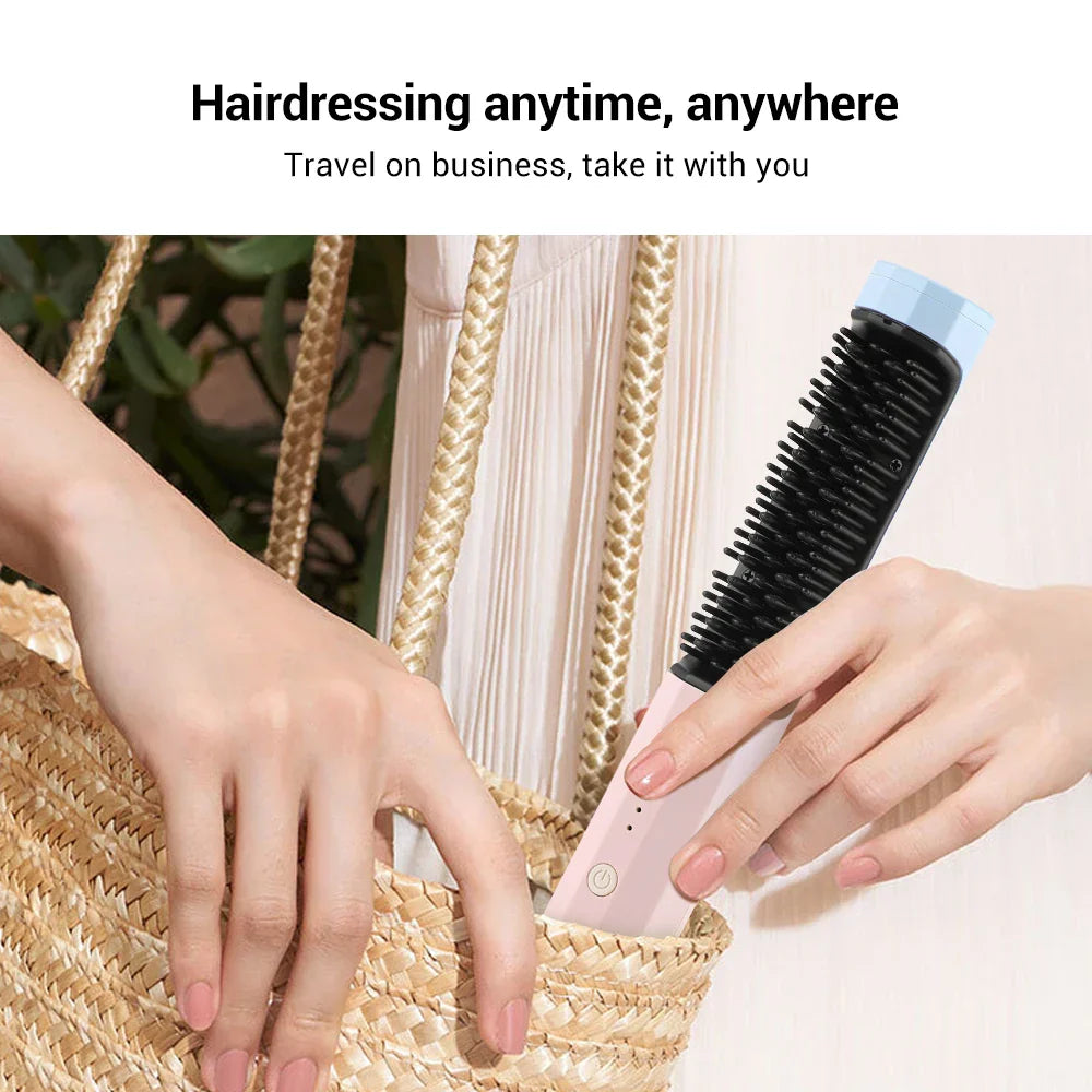 Professional Hair Hot Heating Comb Straightener for Women's
